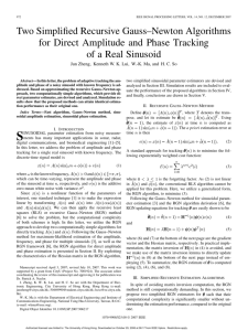Two Simplified Recursive Gauss–Newton Algorithms for Direct