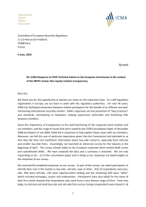 ICMA Response to CESR Technical Advice to the European