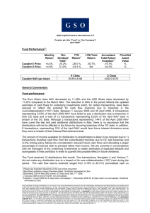 Fund Performance2: Monthly Return 12m Dividend Yield3