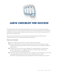 lgd16 checklist for success