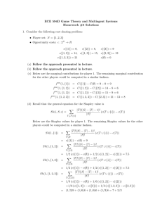 ECE 594D Game Theory and Multiagent Systems Homework #5