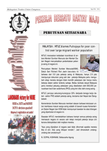 PERUTUSAN SETiAUSAhA - Malaysian Trades Union Congress