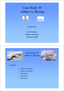 Case Study 39 Airbus vs. Boeing
