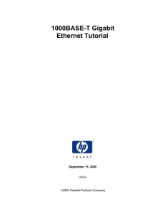 1000BASE-T Gigabit Ethernet Tutorial