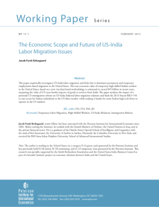 Working Paper 15-1: The Economic Scope and Future of US