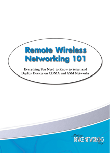 Remote Wireless Networking 101 - Datasheet
