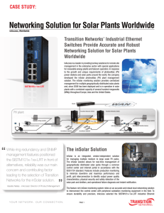 Networking Solution for Solar Plants Worldwide