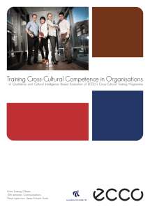 Training Cross-Cultural Competence in Organisations