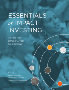 Essentials of Impact Investing