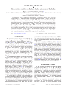 First-principles solubilities of alkali and alkaline