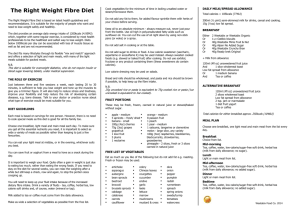 Weetabix.co.uk: The Right Weight Fibre Diet