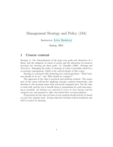 Management Strategy and Policy (184)