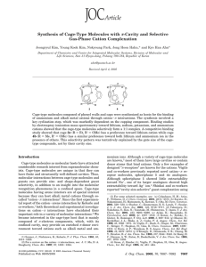 Synthesis of Cage-Type Molecules with π