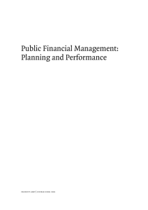 Public Financial Management: Planning and Performance
