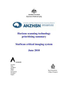 StatScan critical imaging system