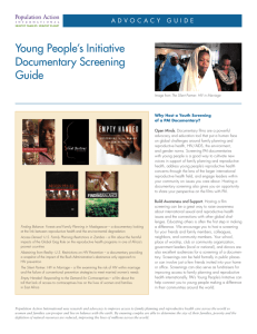 Young People's Initiative Documentary Screening Guide