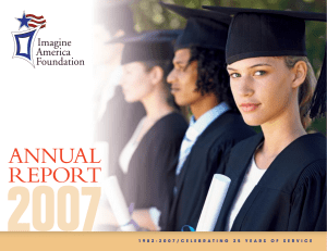 annual report - Imagine America Foundation
