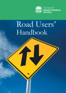 Road Users Handbook - Roads and Maritime Services