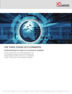 The Three sTages of e-commerce