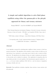 A simple and unified algorithm to solve fluid phase equilibria using