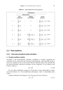 2.2.3 Phase equilibrium - IFP Energies nouvelles e