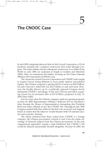 The CNOOC Case - Institute for International Economics