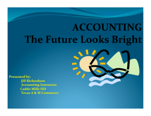ACCOUNTING The Future Looks Bright