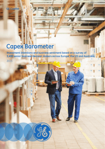 Capex Barometer - GE Capital Bank AG