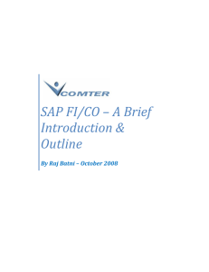 SAP FI/CO – A Brief Introduction & Outline