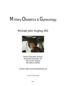 Military Obstetrics & Gynecology