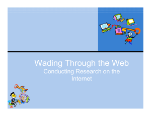 Wading Through the Web