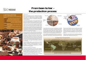 From bean to bar – the production process