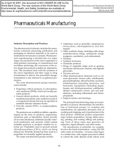 Pharmaceuticals Manufacturing
