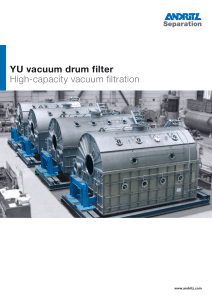 YU vacuum drum filter