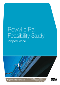 Rowville Rail Feasibility Study