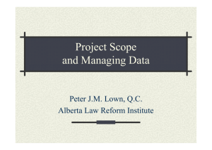 Law reform: Defining project scope with reference to comparative