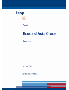 Theories of Social Change - Place