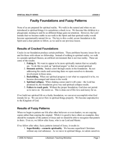 Faulty Foundations and Fuzzy Patterns