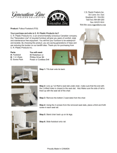 Pullout Footstool Assembly Instructions