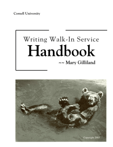 Writing Walk-In Service Handbook