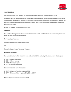 Number of Incoterms - Scan