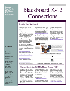 Blackboard K-12 Connections