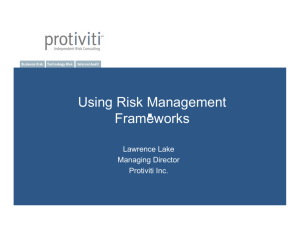 Using Risk Management Frameworks