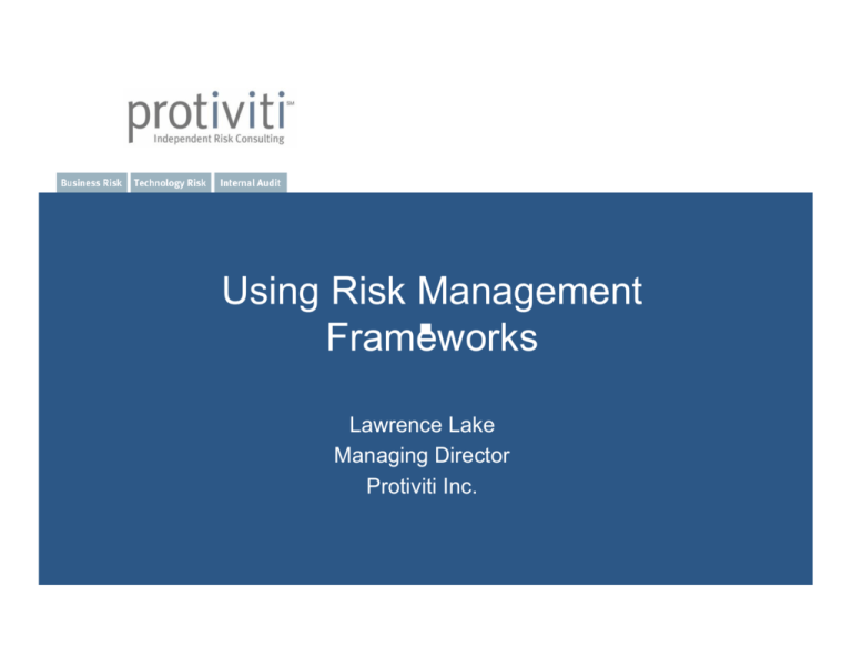 using-risk-management-frameworks