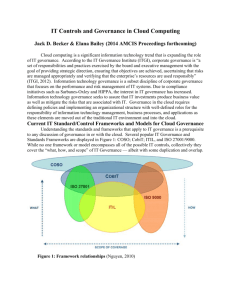 IT Controls and Governance in Cloud Computing