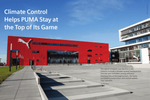 Climate Control Helps PUMA Stay at the Top of Its Game