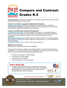 Compare and Contrast: Grades K-2