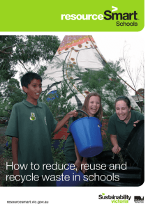 How to reduce, reuse and recycle waste in schools