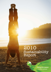 Sony Ericsson Sustainability Report 2010
