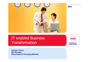 IT enabled Business Transformation